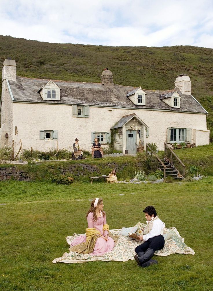 nella foto troviamo Marianne Dashwood e Willoughby in una scena di Ragione e Sentimento della BBC, uno dei luoghi dove Lady Nostalgia ama soggiornare.