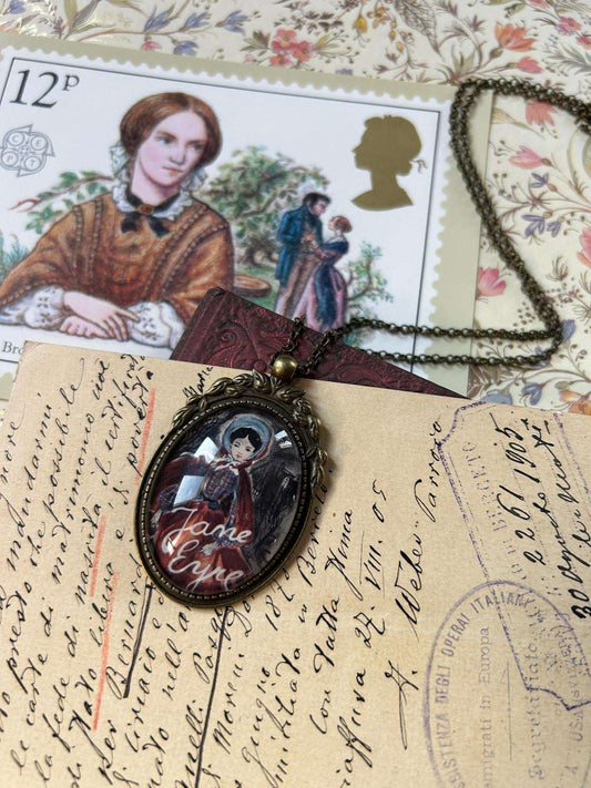 Collana Jane Eyre scarlatta - Charlotte Bronte - Lady Nostalgia