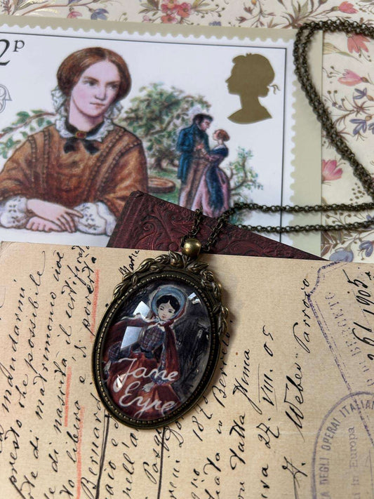 Collana Jane Eyre scarlatta - Charlotte Bronte - Lady Nostalgia