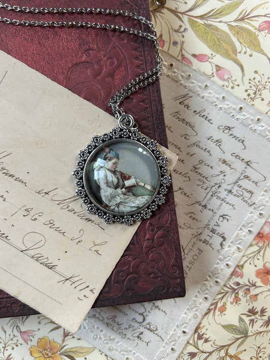 Collana "La Lettrice" - Jean Étienne Liotard - Lady Nostalgia