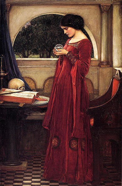 Collana La sfera di cristallo - John William Waterhouse - Lady Nostalgia