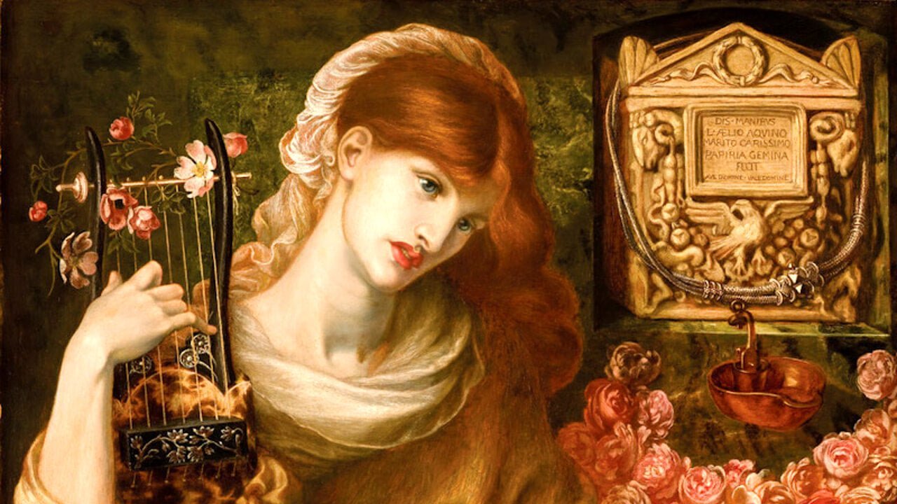 Collana La vedova romana - Dante Gabriel Rossetti (tonda) - Lady Nostalgia