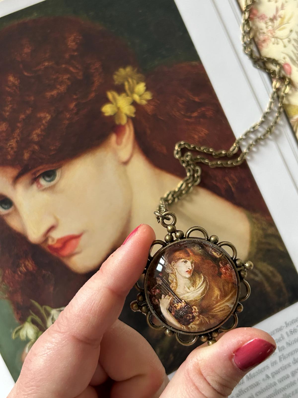 Collana La vedova romana - Dante Gabriel Rossetti (tonda) - Lady Nostalgia