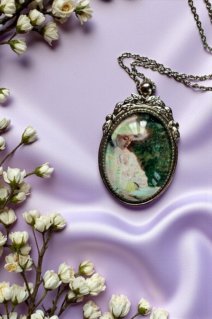 Collana Lettrice Monet Springtime 1872 - Gioiello Arte - Lady Nostalgia