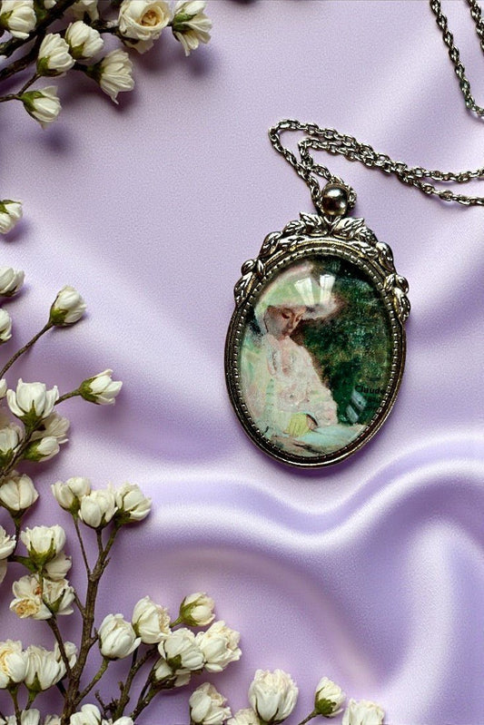 Collana Lettrice Monet Springtime 1872 - Gioiello Arte - Lady Nostalgia