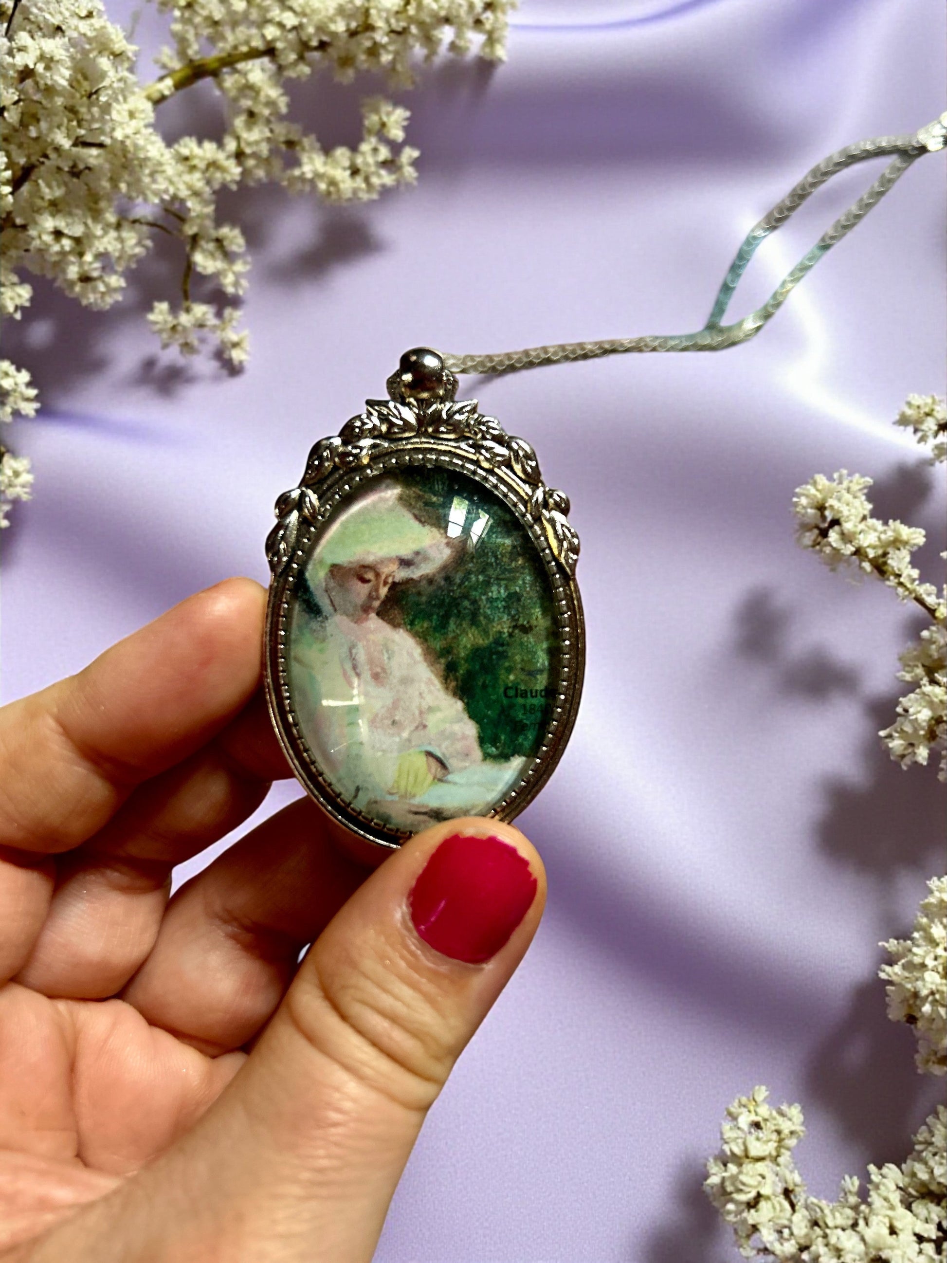 Collana Lettrice Monet Springtime 1872 - Gioiello Arte - Lady Nostalgia