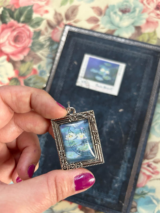 Collana Ninfee - Monet (francobollo Francia 1999) - Lady Nostalgia