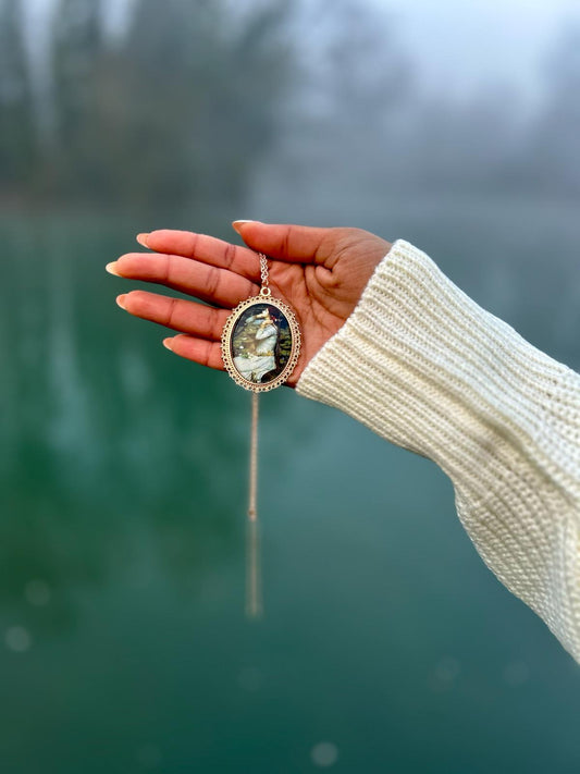 Collana Ofelia in bianco - John William Waterhouse - Lady Nostalgia