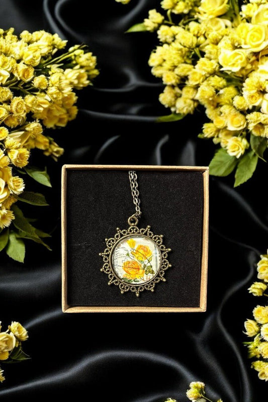 Collana Rose gialle - Lady Nostalgia