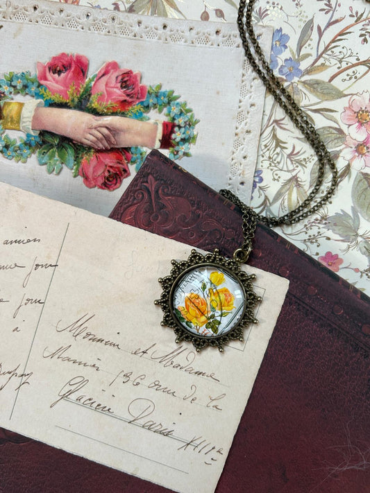 Collana Rose gialle - Lady Nostalgia