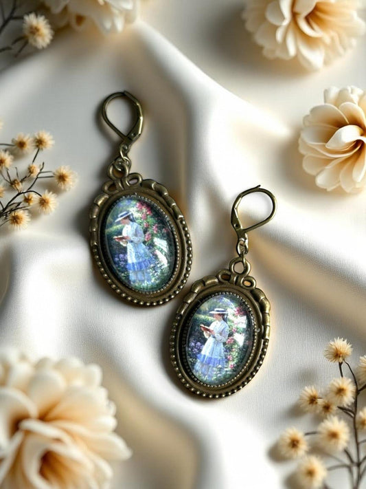 La dolce solitudine (Lettrice) - orecchini - Lady Nostalgia