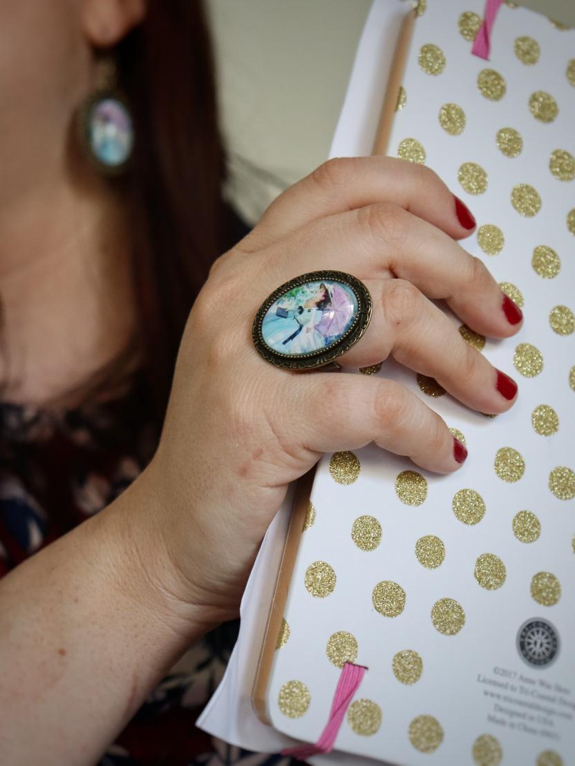 Lettrice "Il profumo dei Lillà" - anello - Lady Nostalgia