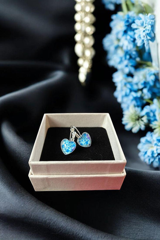 ORECCHINI DAL CUORE BLU - Lady Nostalgia