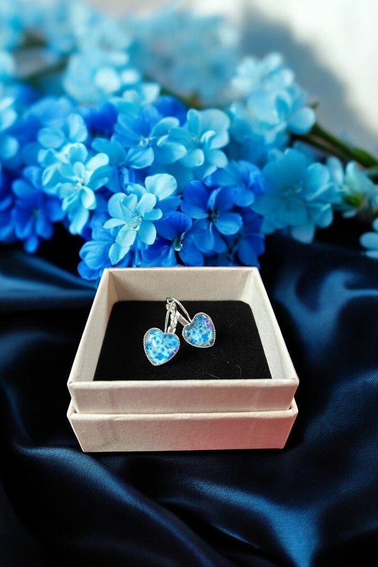 ORECCHINI DAL CUORE BLU - Lady Nostalgia