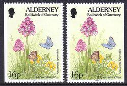 Orecchini Farfalla - fiore (francobollo Alderny 1994) - Lady Nostalgia