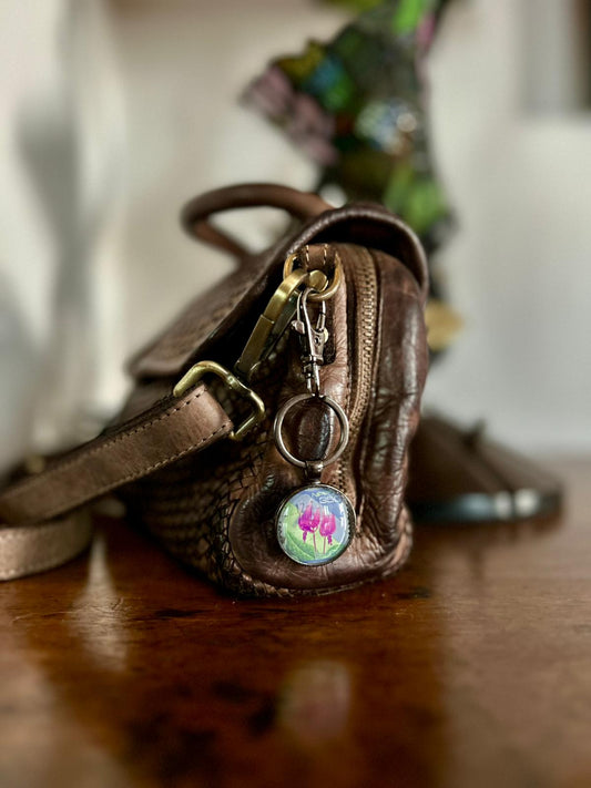 Portachiavi - Ciclamini Giapponesi Viola - Lady Nostalgia