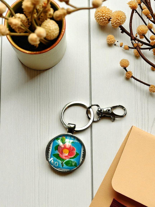 Portachiavi - Fiori di Fiore di Pesco Giapponese - Lady Nostalgia