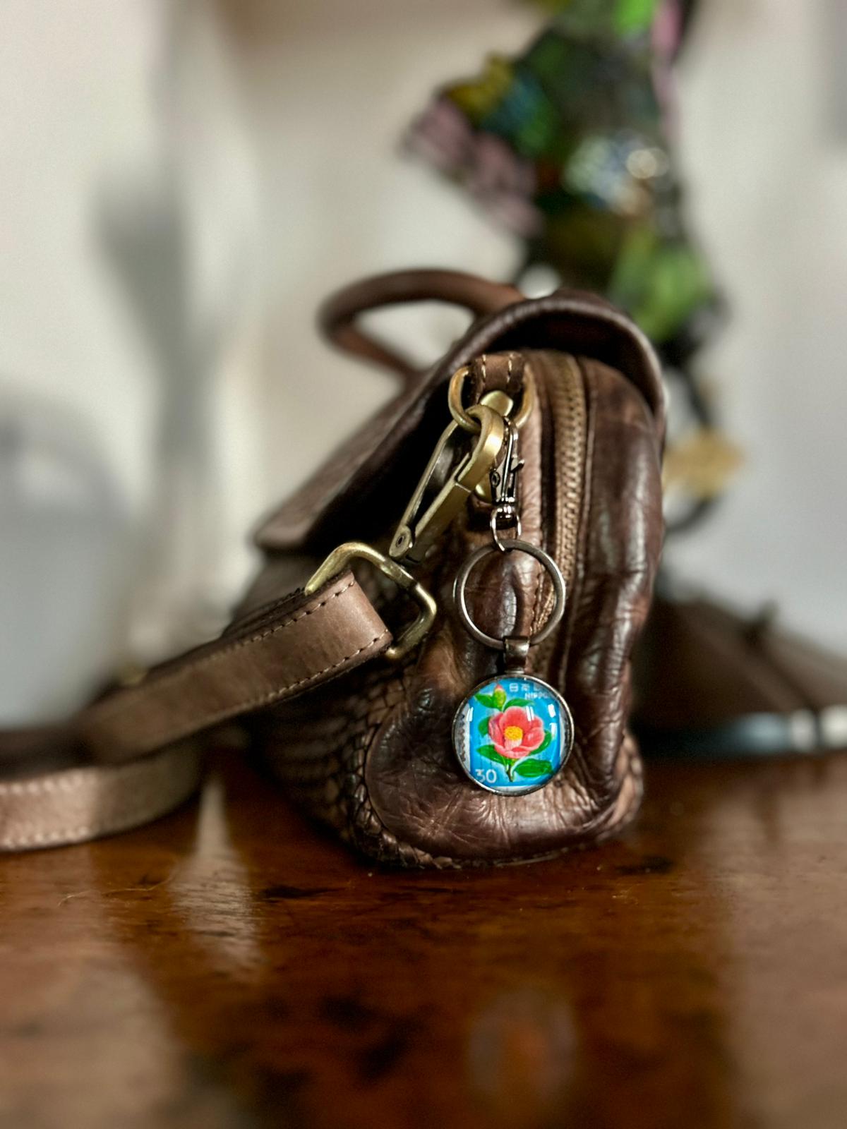 Portachiavi - Fiori di Fiore di Pesco Giapponese - Lady Nostalgia