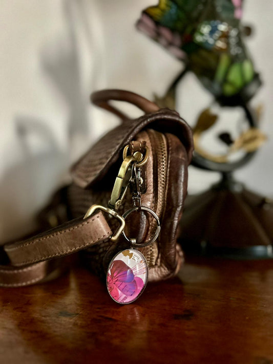 Portachiavi - Giardino inglese Fucsia - Lady Nostalgia