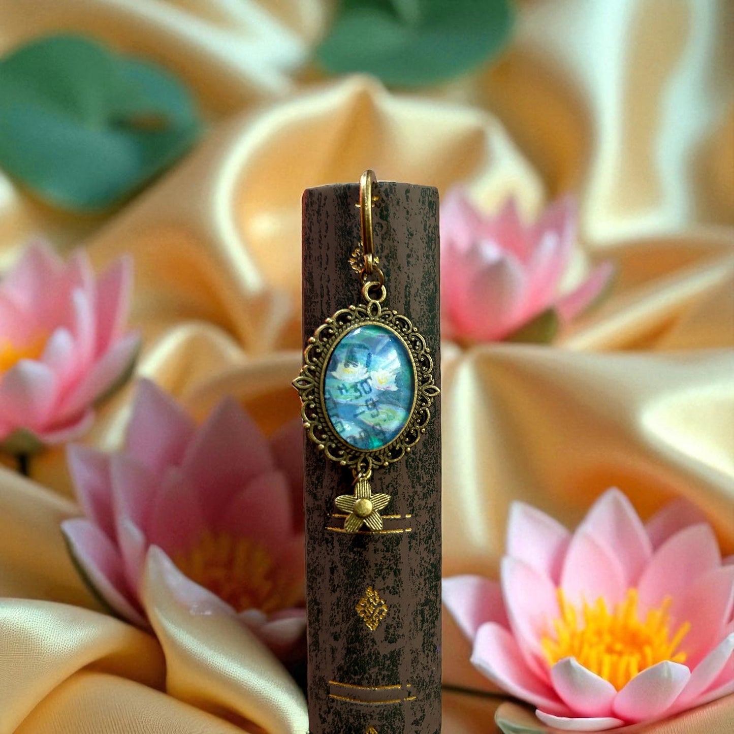 Segnalibro Ninfee Monet Francia 1999 - Gioiello Impressionista - Lady Nostalgia