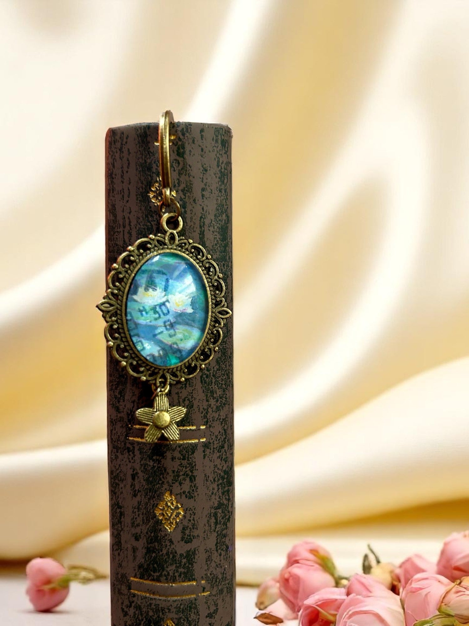 Segnalibro Ninfee Monet Francia 1999 - Gioiello Impressionista - Lady Nostalgia