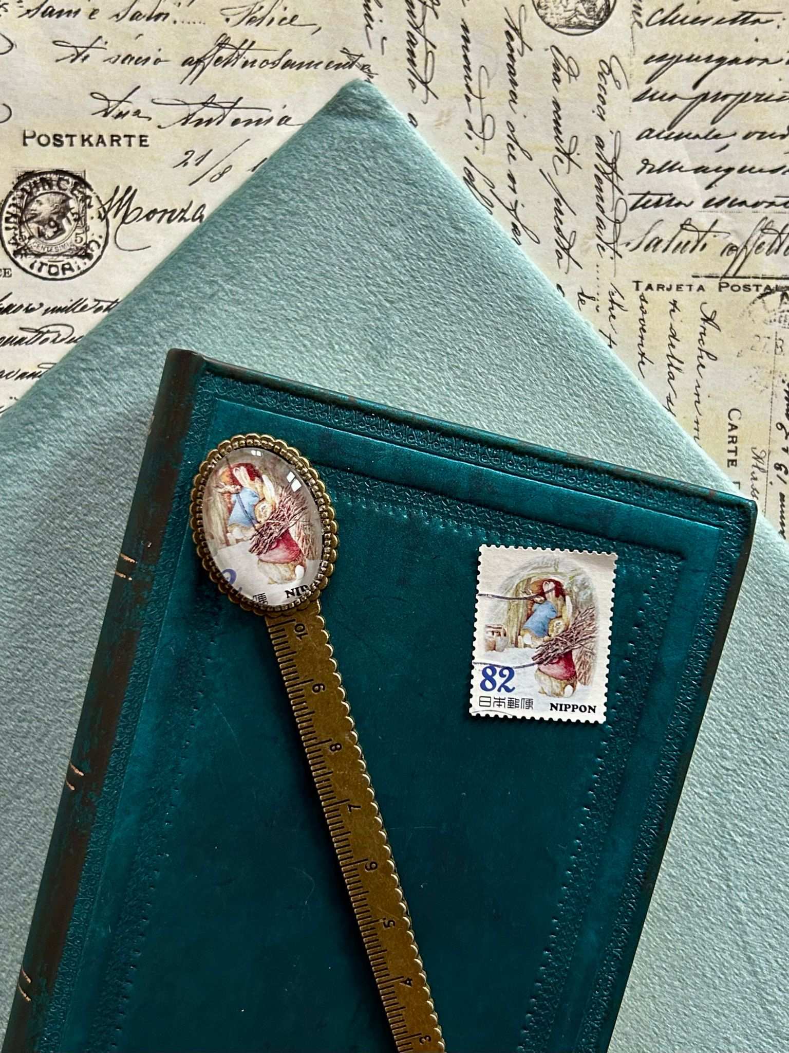 Segnalibro righello Peter Rabbit legna per l'inverno - Lady Nostalgia