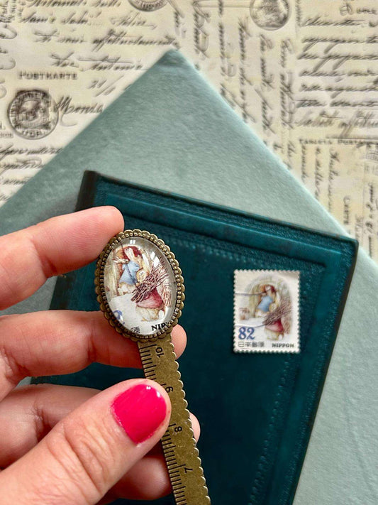 Segnalibro righello Peter Rabbit legna per l'inverno - Lady Nostalgia