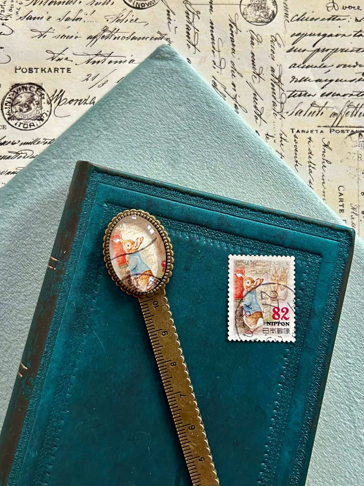 Segnalibro righello - Peter rabbit postino - Lady Nostalgia