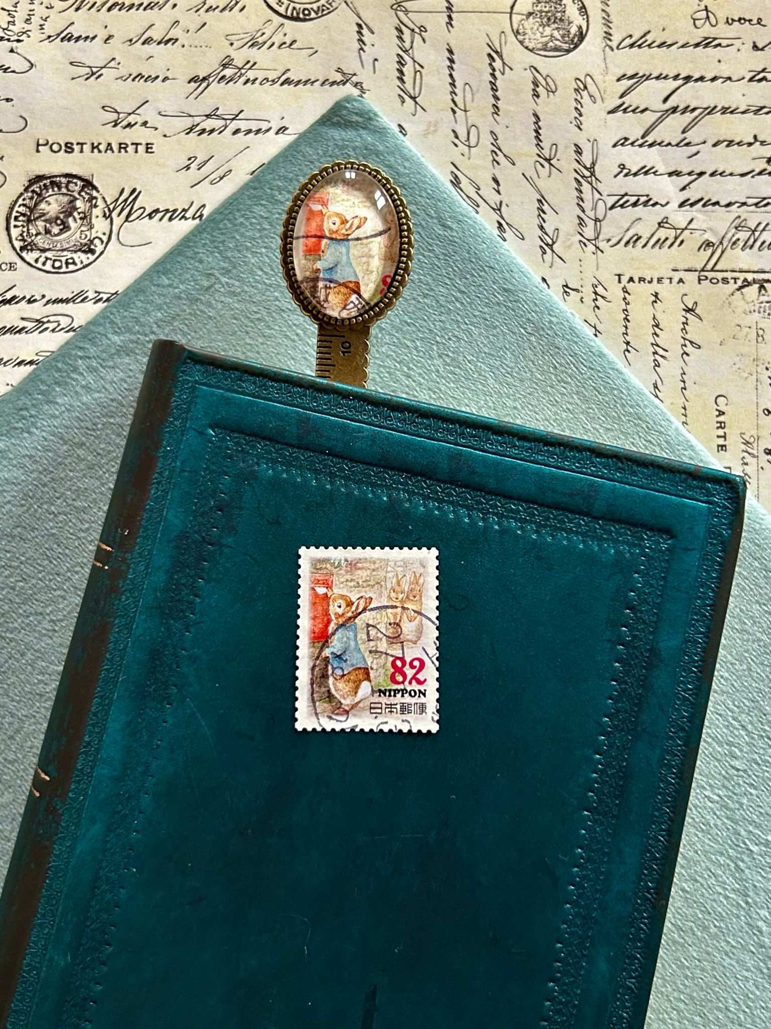 Segnalibro righello - Peter rabbit postino - Lady Nostalgia