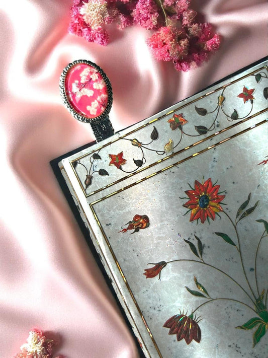 Segnalibro sakura vintage ovale - Fioritura eterna dell'anima 🌸 - Lady Nostalgia