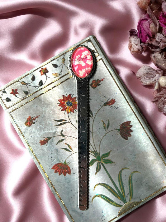 Segnalibro sakura vintage ovale - Fioritura eterna dell'anima 🌸 - Lady Nostalgia