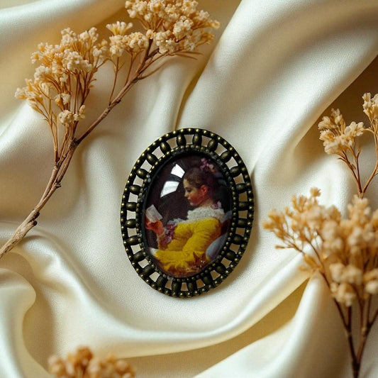 Spilla "La Lettrice" - Fragonard - Lady Nostalgia