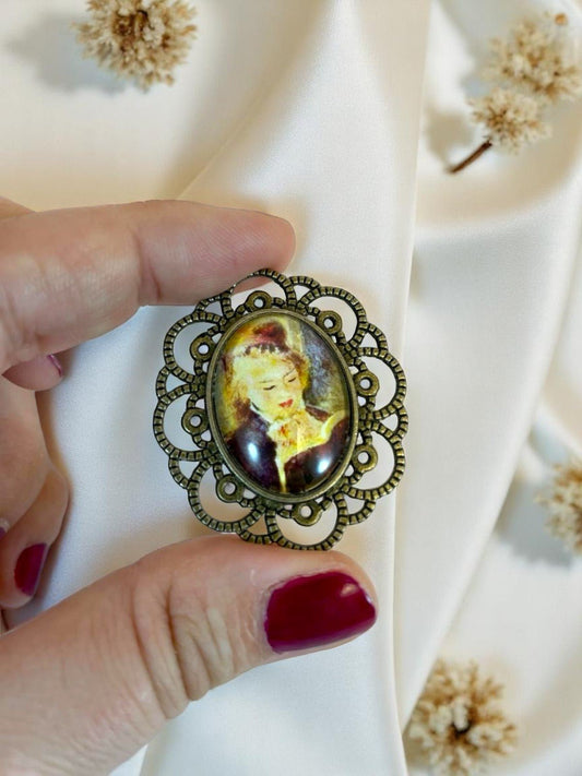 Spilla "La Lettrice" - Renoir - Lady Nostalgia