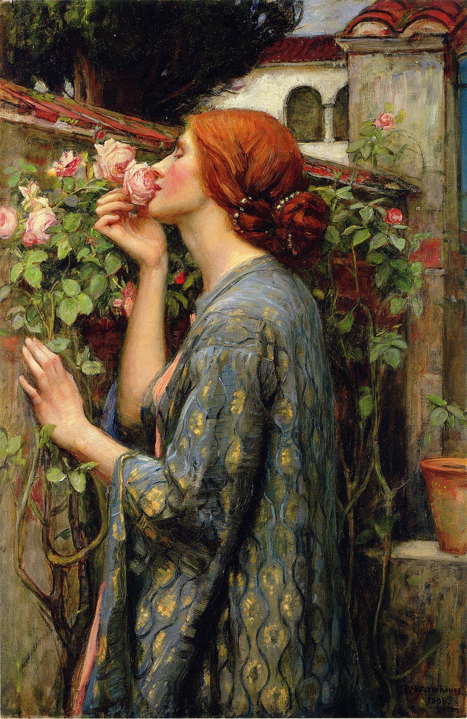 Spilla L'Anima della Rosa Waterhouse | Soul of the Rose Preraffaelliti | Lady Nostalgia - Lady Nostalgia