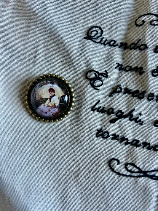 Spilla Libertà di Leggere Edelfelt | Woman and Parasol Lettrici | Lady Nostalgia - Lady Nostalgia
