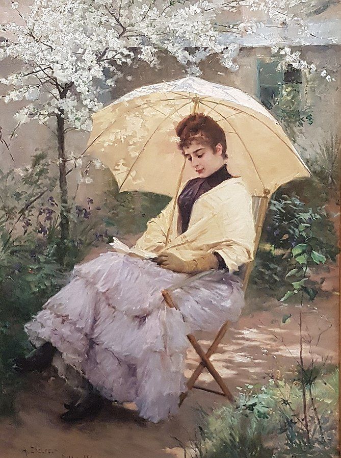 Spilla Libertà di Leggere Edelfelt | Woman and Parasol Lettrici | Lady Nostalgia - Lady Nostalgia