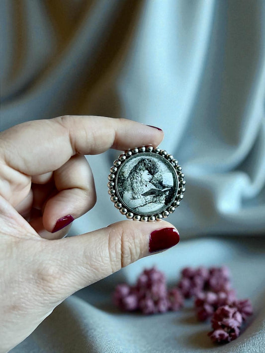 Spilla Pagine Segrete Vintage | Lettrice d'Epoca Lettrici | Lady - Lady Nostalgia