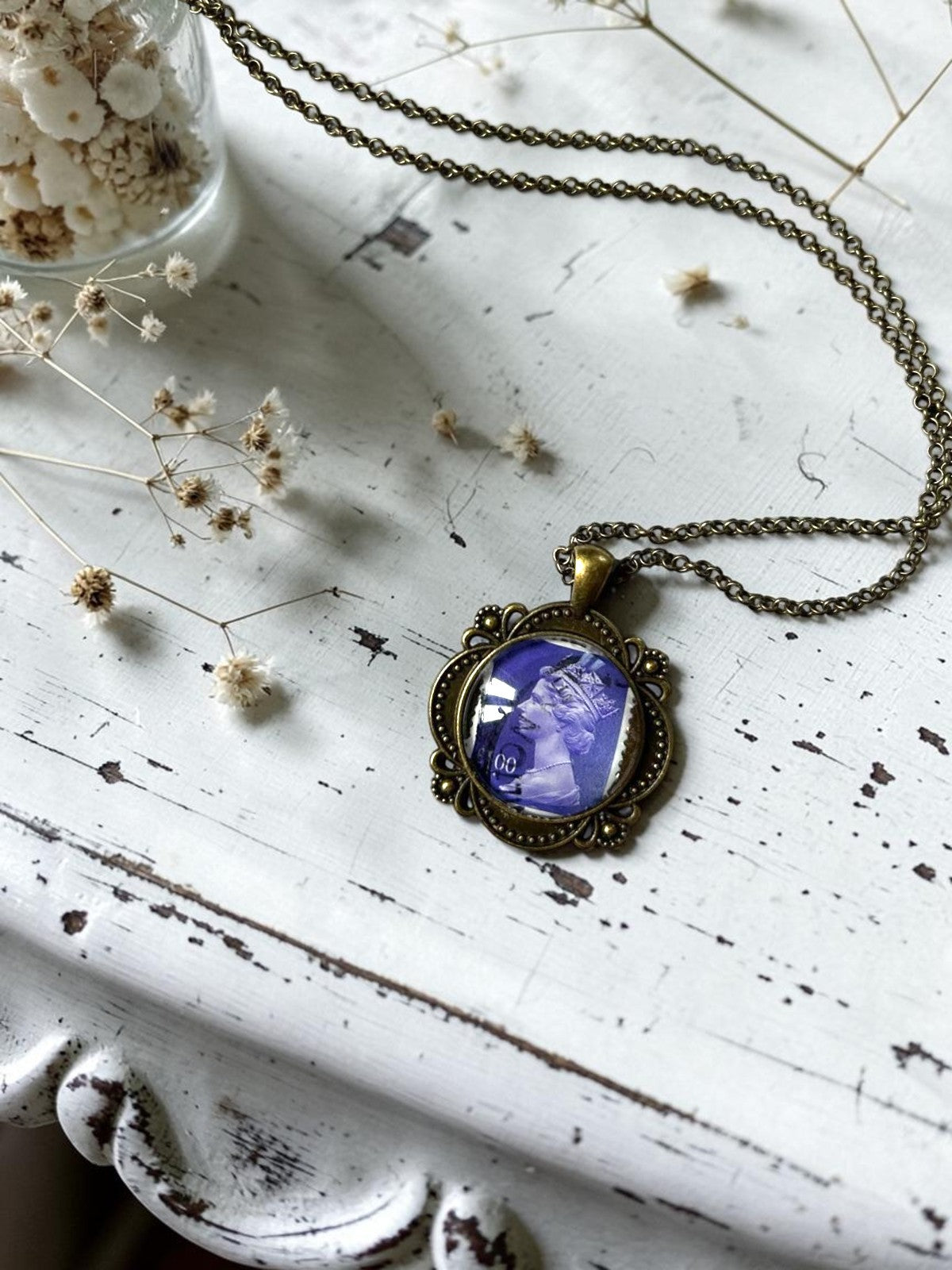 Collana Elisabetta viola cangiante