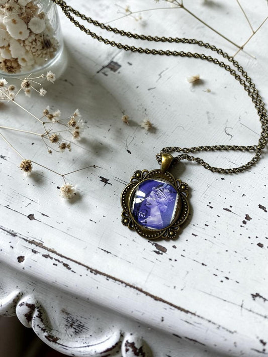 Collana Elisabetta viola cangiante