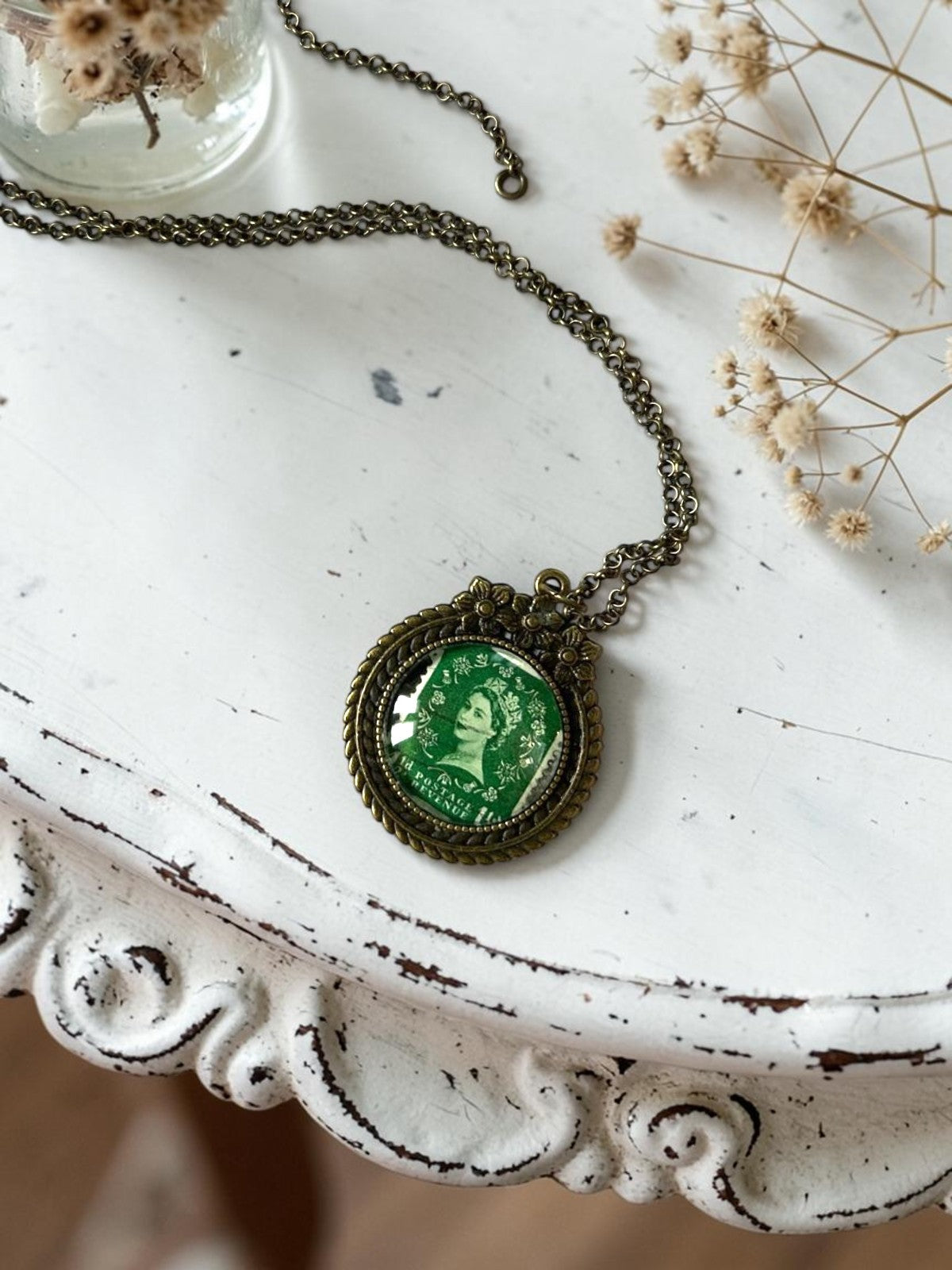 Collana Elisabetta verde tonda