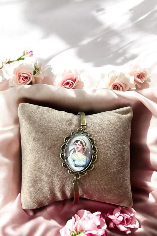 Bracciale con ritratto di Jane Austen