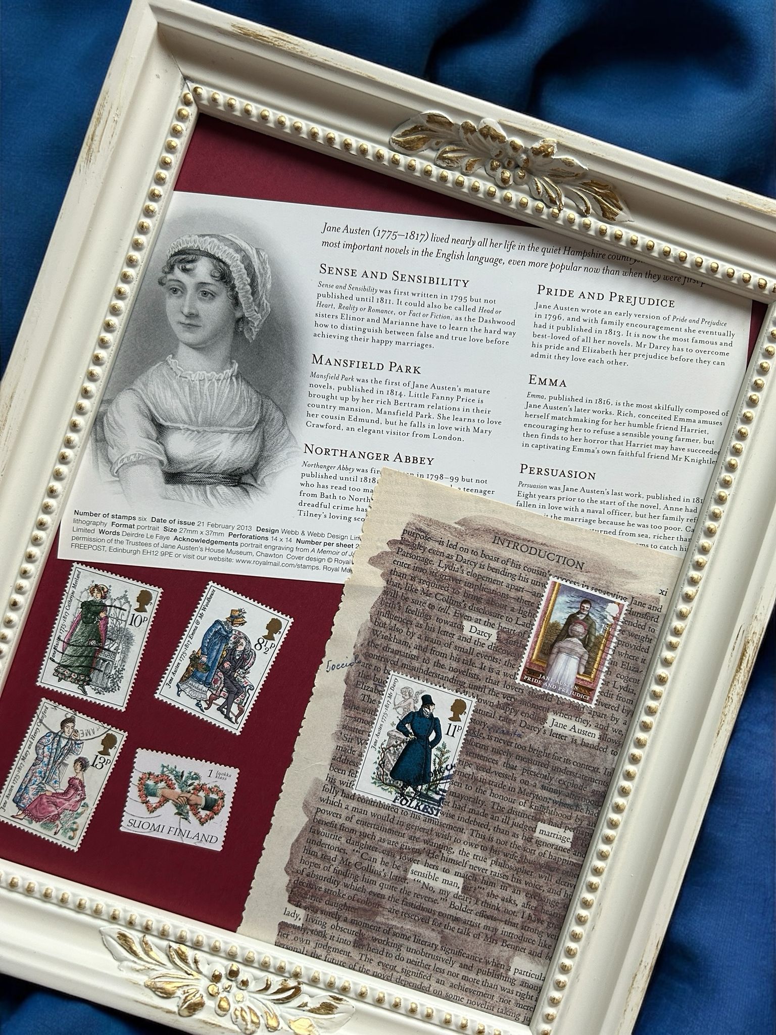 quadro Jane Austen regalo per fan di Jane Austen