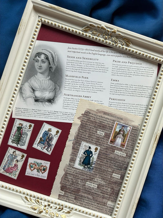 quadro Jane Austen regalo per fan di Jane Austen
