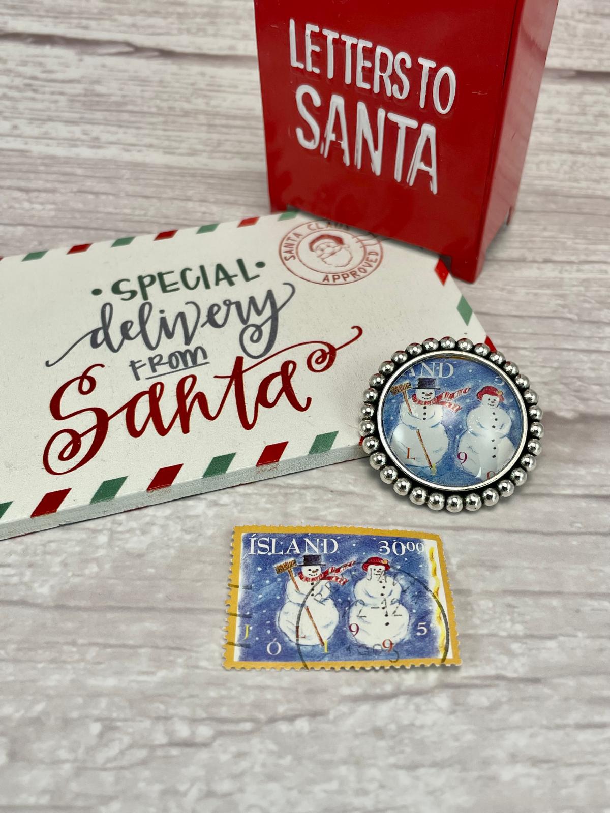 Spilla Natale Pupazzi di Neve