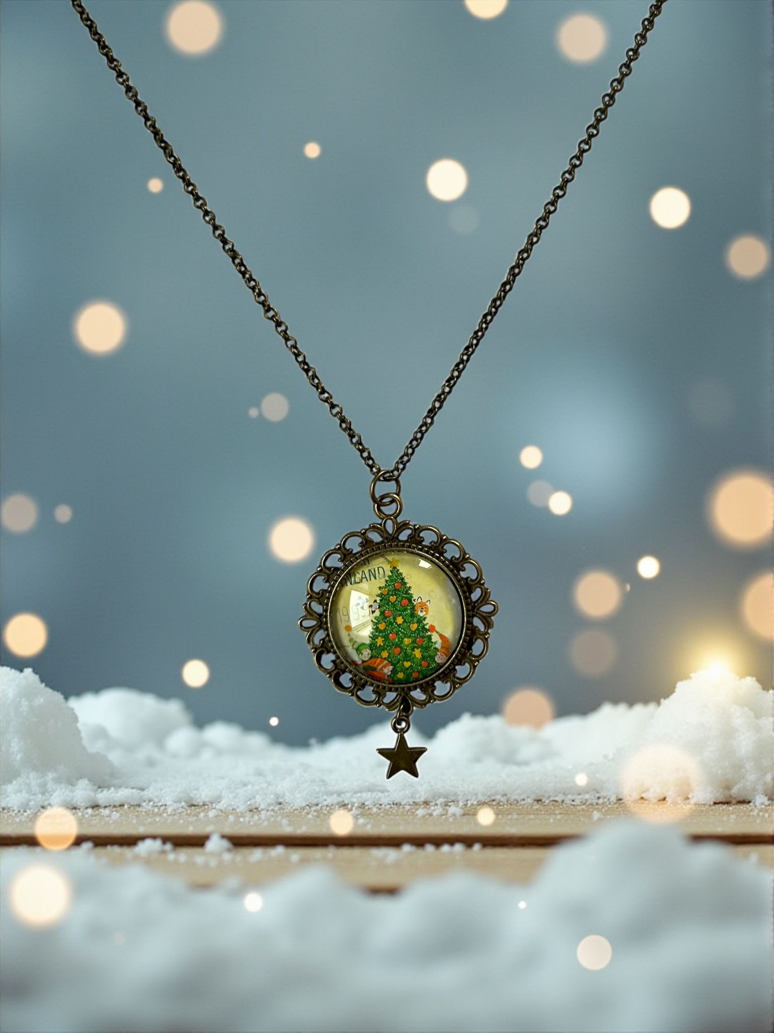 Collana natalizia gnomi finlandesi - Lady Nostalgia