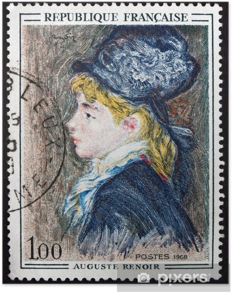 Collana Renoir (francobollo Francia 1968) - Lady Nostalgia