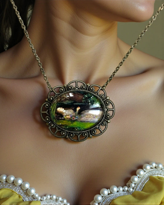 Collana Orizzontale Ofelia - Ispirata al Dipinto di John Everett Millais