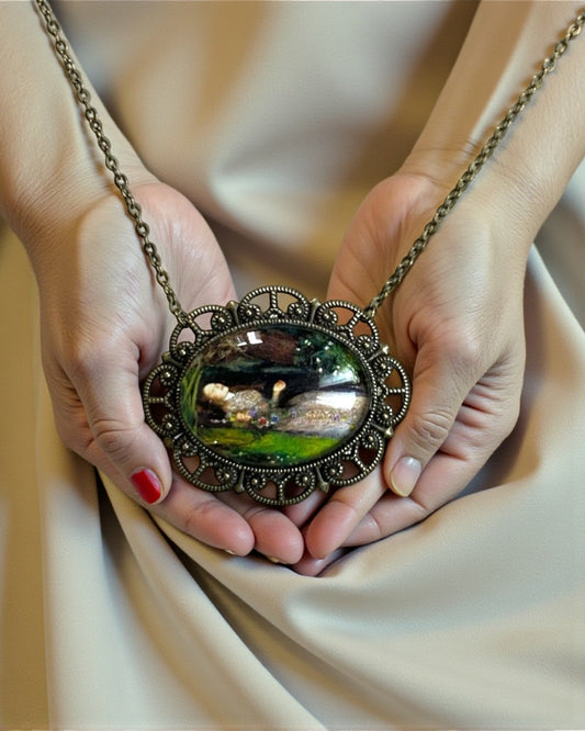 Collana Orizzontale Ofelia - Ispirata al Dipinto di John Everett Millais