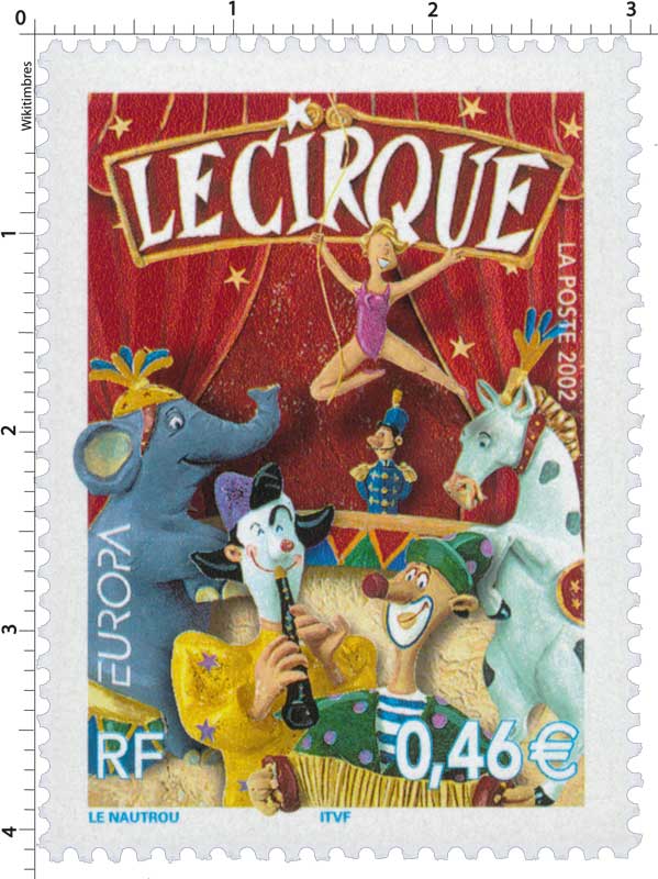 Il francobollo francese dedicato al circo, da cui nasce la spilla