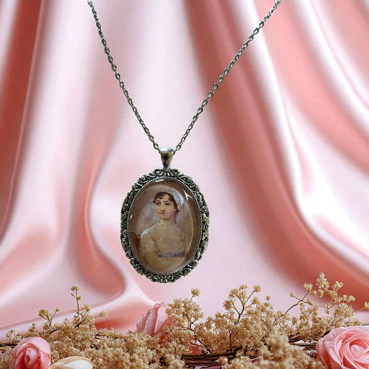 Jane Austen ritratto - Collana grande - Lady Nostalgia